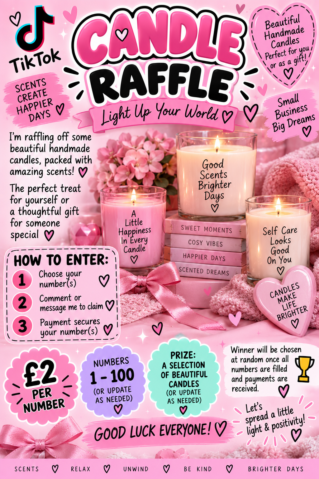 Candle & cups waffle