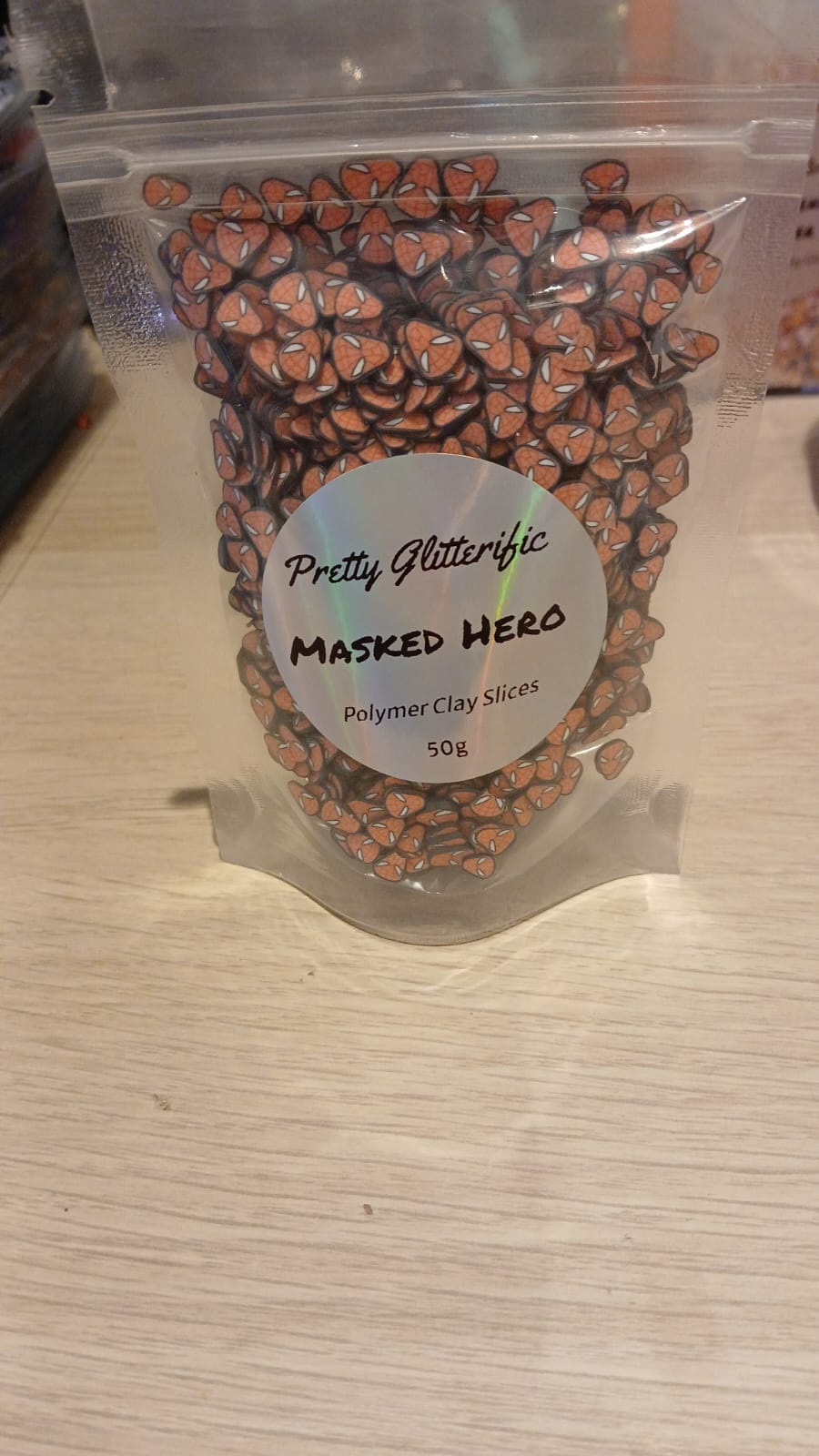Masked Hero Polymer Clay Slices – 50g Comic Craft Mix