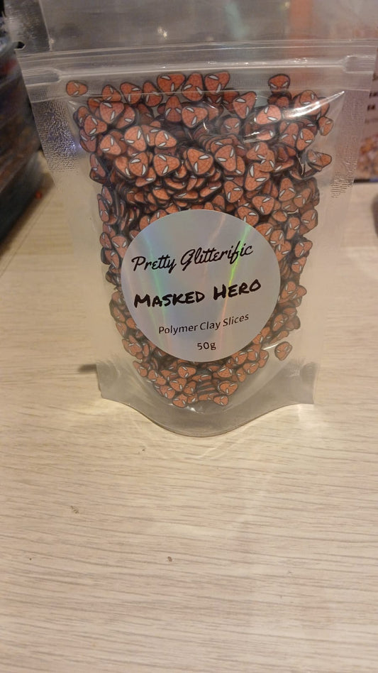Masked Hero Polymer Clay Slices – 50g Comic Craft Mix