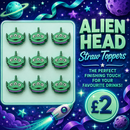 3D Straw toppers