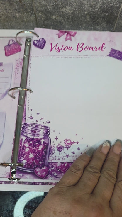 Pretty Glitterific Glow Getter Planner 331 pages Business bestie Pre-Order
