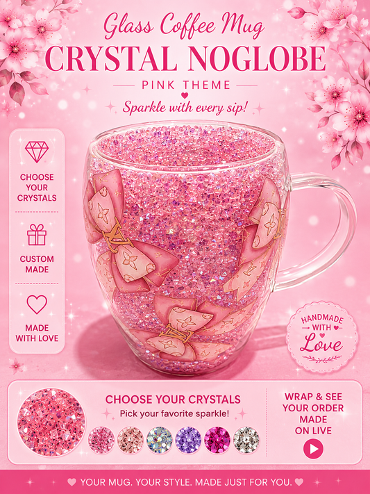 Custom Crystal Glass Coffee Mug Handmade Crystal Mug