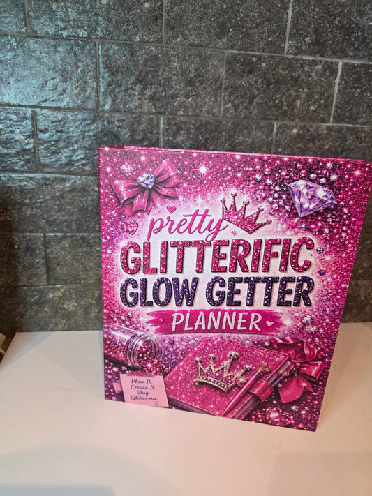 Pretty Glitterific Glow Getter Planner 331 pages Business bestie Pre-Order