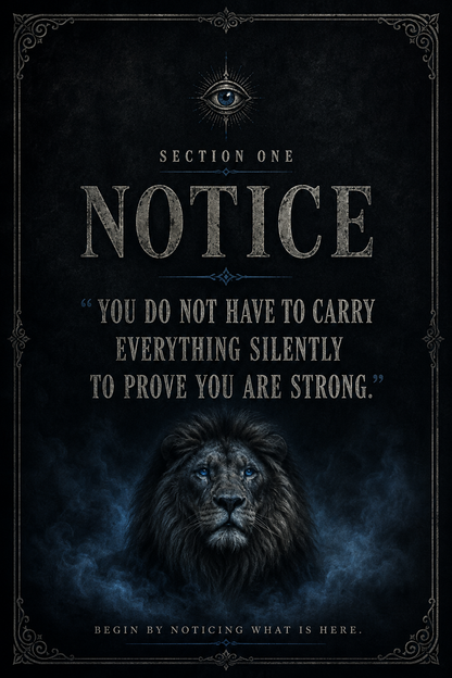 Mind Over Chaos - a safe space journal for Men