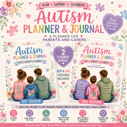 Autism Planner for Parents & Carers Pre-Order