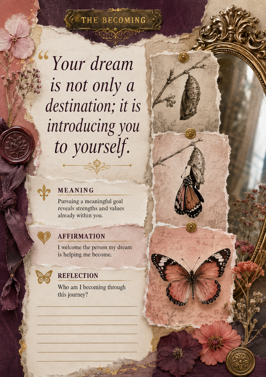 I Believe, I Become – A Guided Journal for Dreams, Goals & Personal Growth

Product Description
