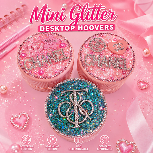 Custom Luxury Bling Mini Desktop Hoover