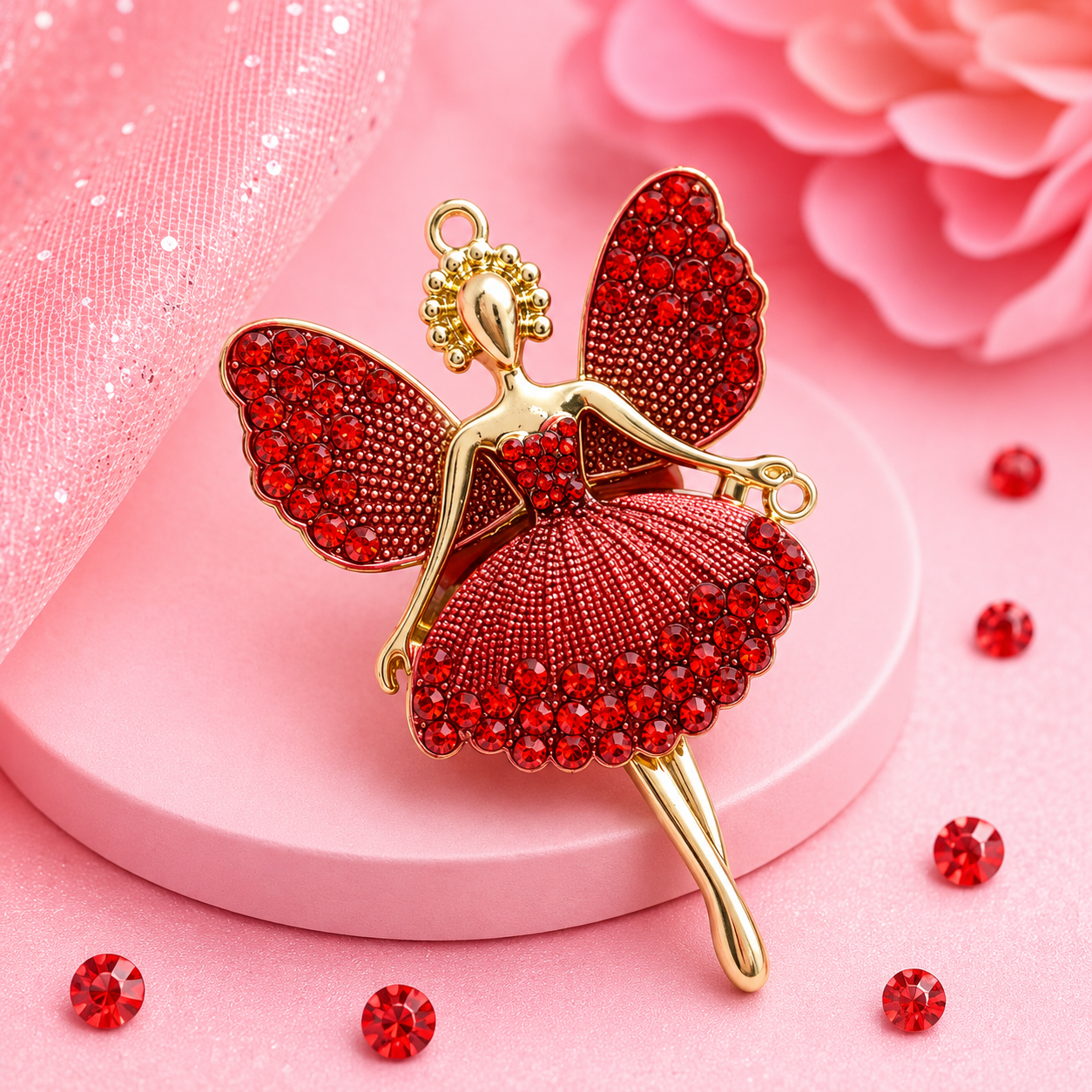 Fairy Charm Collection | Rhinestone Pendant Charms for Beaded Pens, Keyrings & Craft Projects