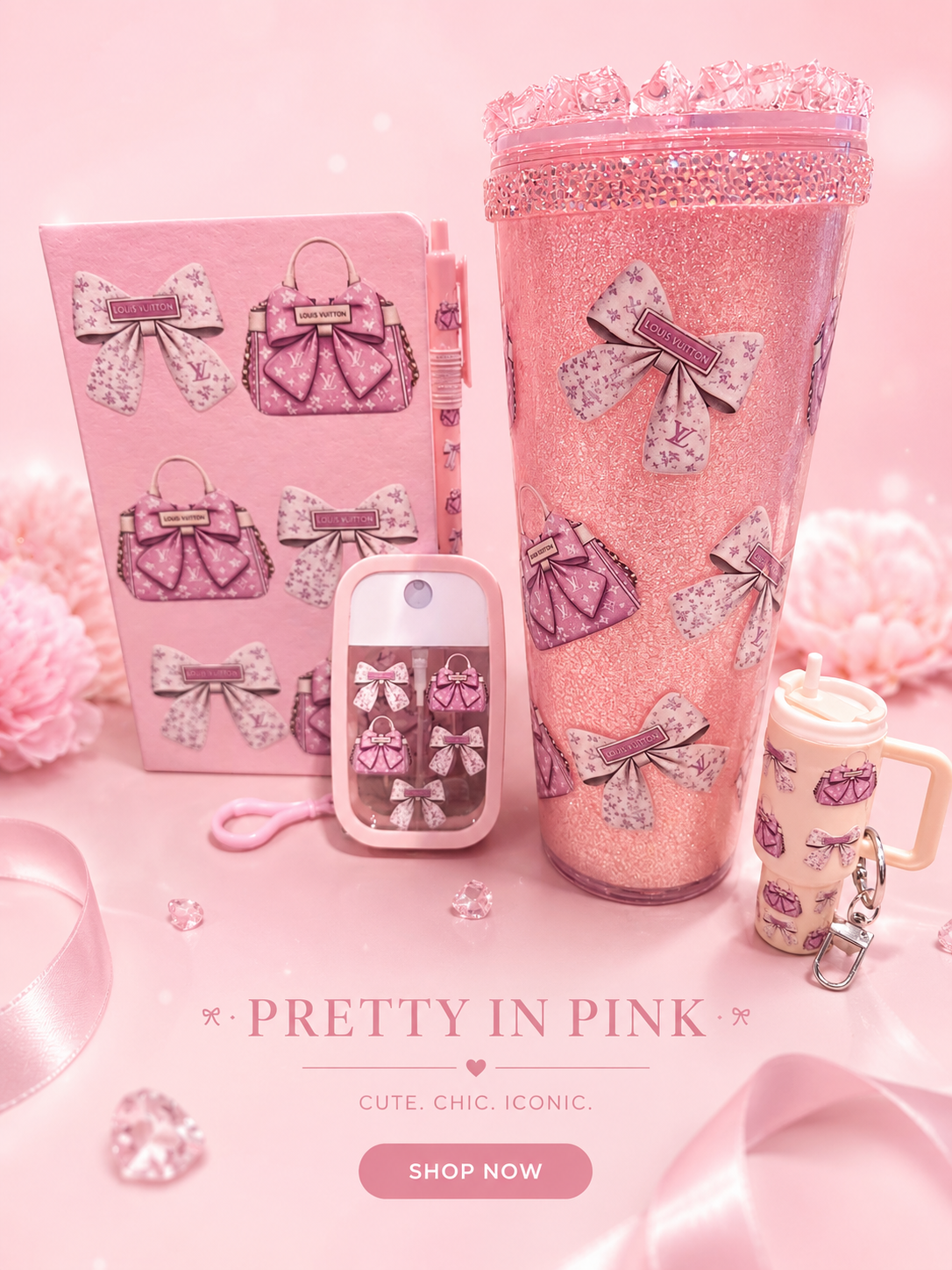 Pretty in Pink ✨🎀 | Luxury Bow-Themed Pink Accessories Collection
