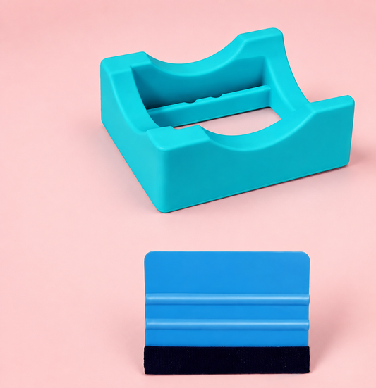 Squeegee and cup holder