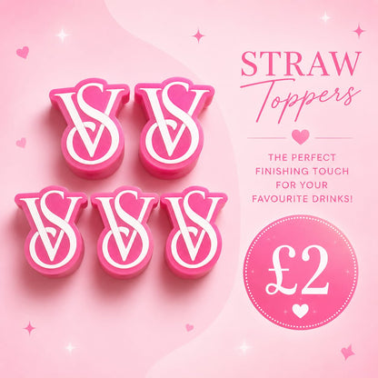 3D Straw toppers