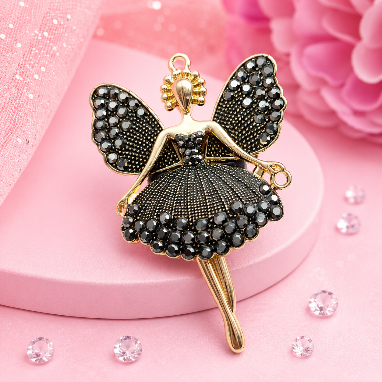 Fairy Charm Collection | Rhinestone Pendant Charms for Beaded Pens, Keyrings & Craft Projects