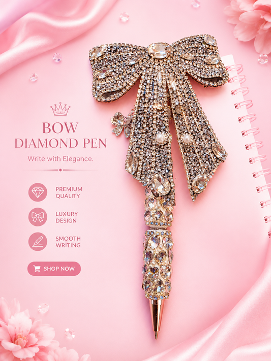 Luxury Bow Diamond Pen