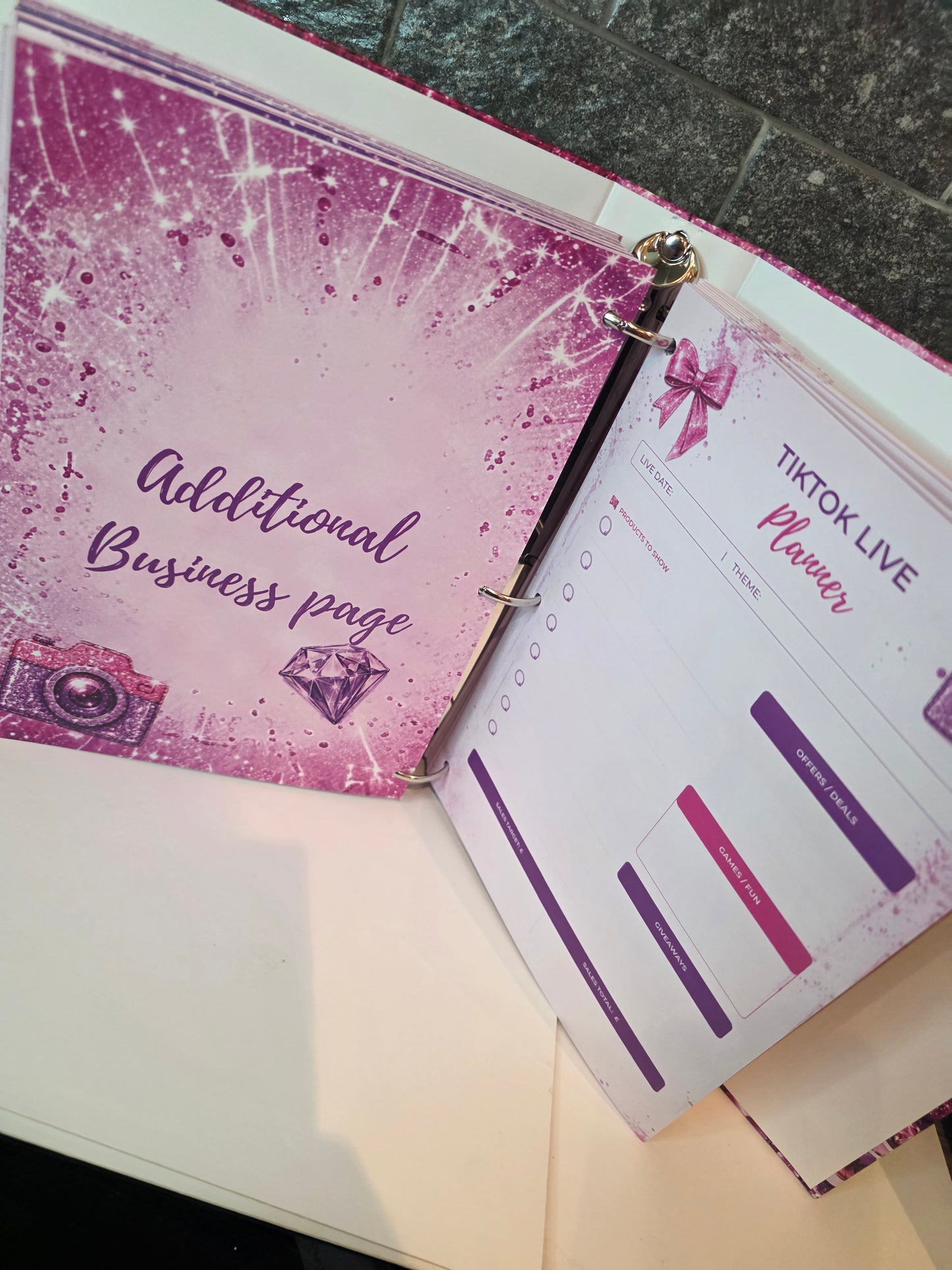 Pretty Glitterific Glow Getter Planner 331 pages Business bestie Pre-Order