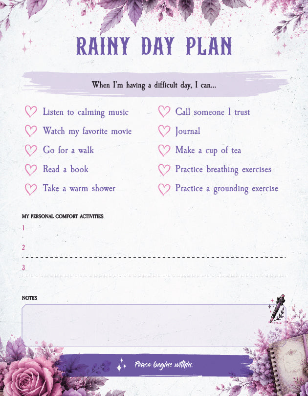 My Safe Space – A5 Mental Health Journal & Wellness Planner | 72 Pages Pre-Order