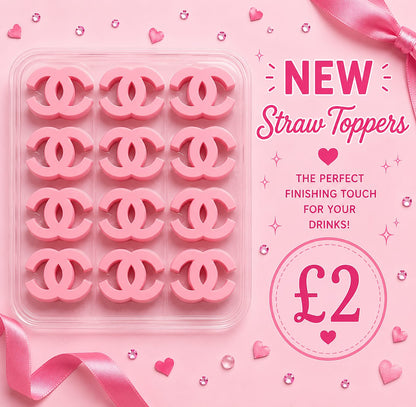 3D Straw toppers