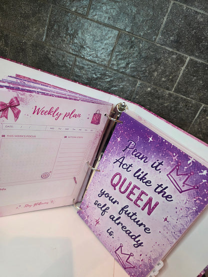Pretty Glitterific Glow Getter Planner 331 pages Business bestie Pre-Order