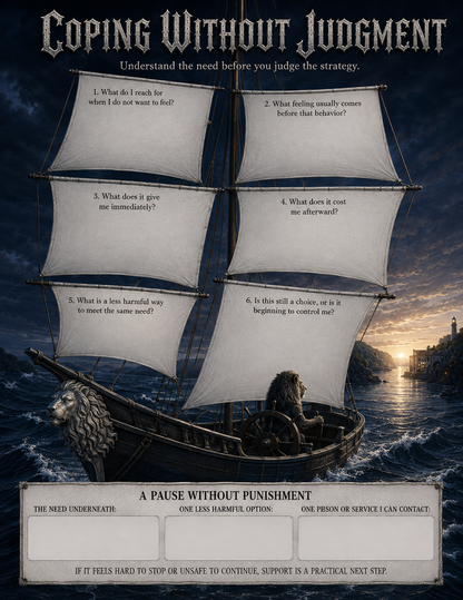 Mind Over Chaos - a safe space journal for Men