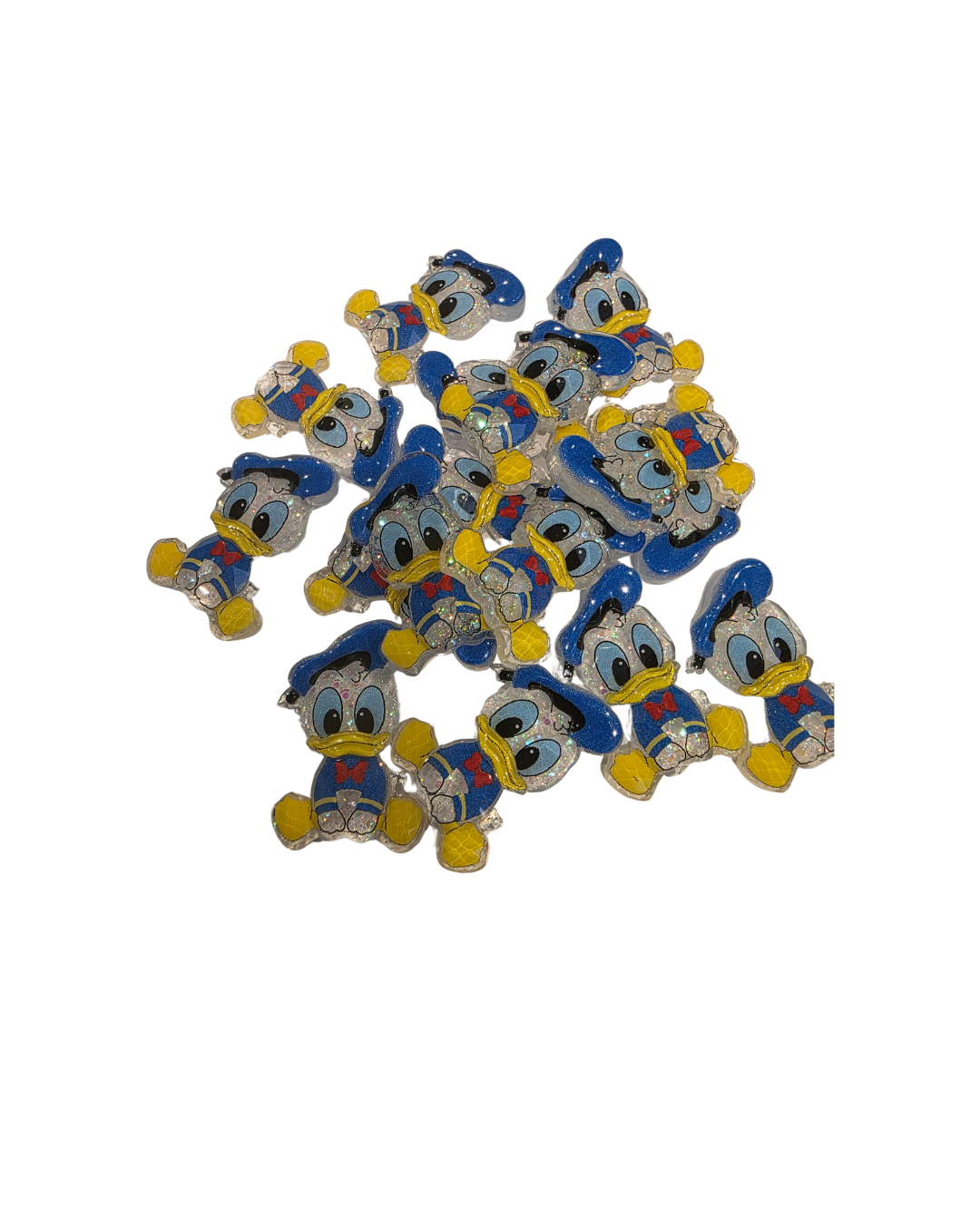 Duck Inspired Glitter Resin Flatback Embellishments