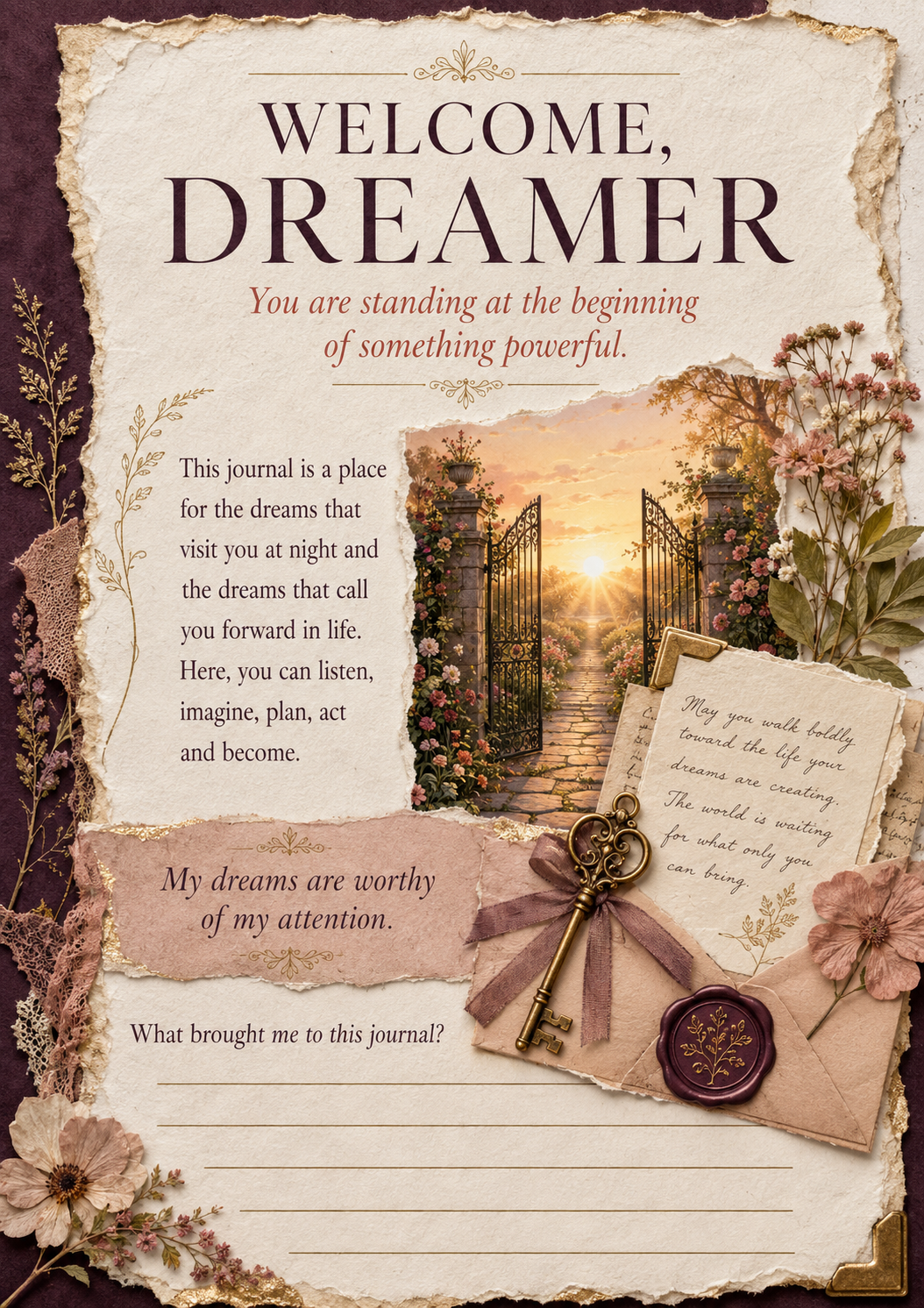 I Believe, I Become – A Guided Journal for Dreams, Goals & Personal Growth

Product Description