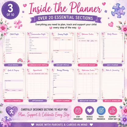 Autism Planner for Parents & Carers Pre-Order