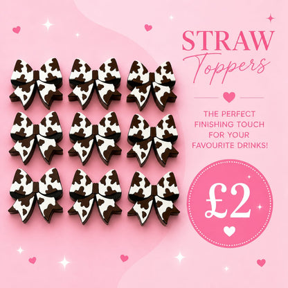 3D Straw toppers