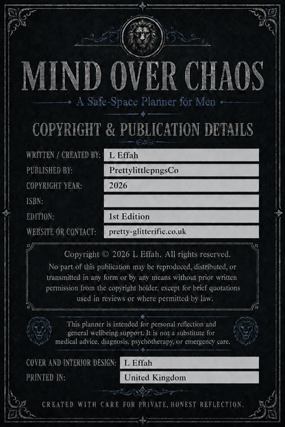 Mind Over Chaos - a safe space journal for Men