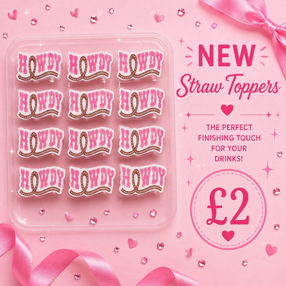 3D Straw toppers